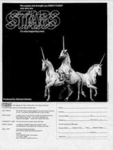 Stars party advertisement