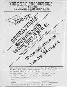 Coming Attractions flyer