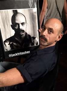 Tony Lopez with Mapplethorpe photo